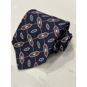 Vintage Herberts Signature Collection Geometric Silk Tie 58 x 4